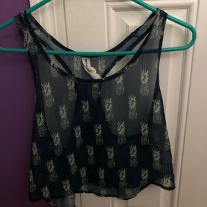 Bethany Mota collection pineapple top